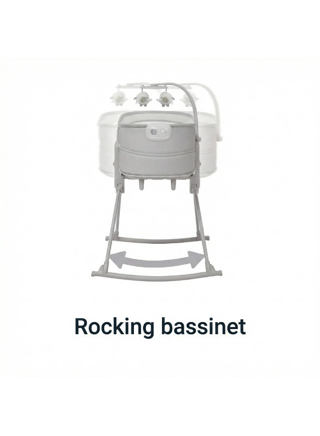 ماستيلا سرير وهزاز ماستيلا أوربيل 5 في 1 للأطفال، بخاصية الاهتزاز والهدوء، من 0 لـ 3 سنوات، كرسي هزاز ومقعد ثابت بموسيقى وألعاب - Image 3